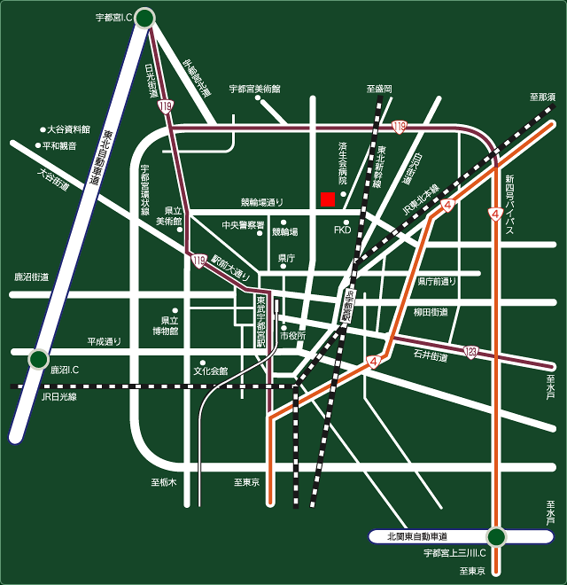 宇都宮地図